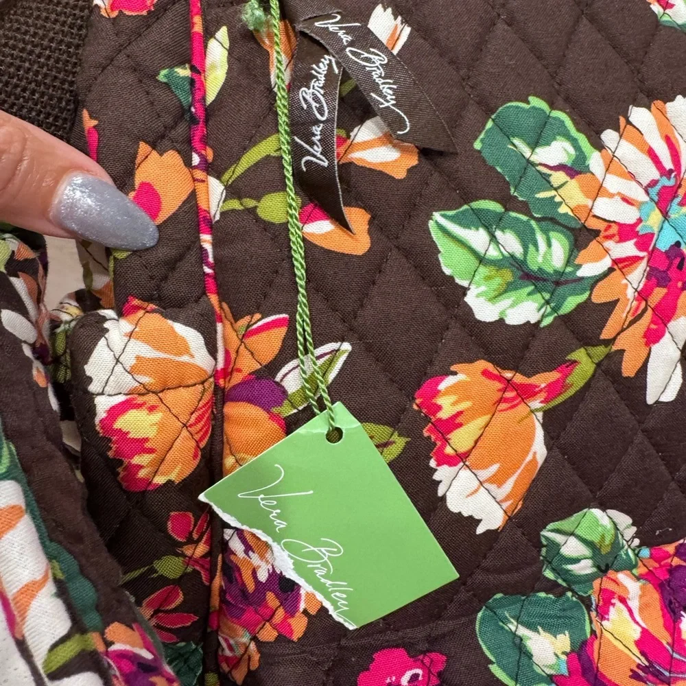 NWT Vera Bradley Messenger Baby Bag in English Rose Floral
